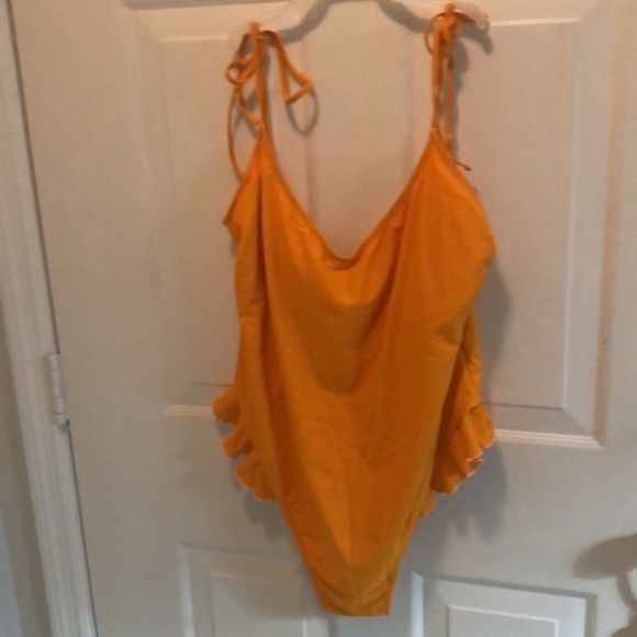 Tabria Majors for FTF Orange Swimsuit - Picture 2 of 6